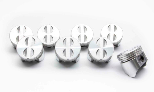 Piston - Cast - 3.905 in Bore - 5/64 x 5/64 x 3/16 in Ring Grooves - Minus 2.20 cc - Small Block Chevy - Set of 8