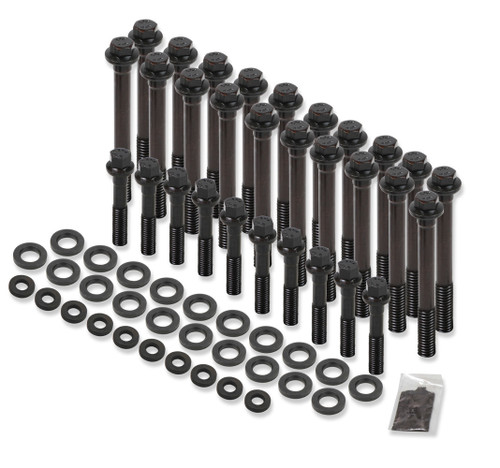 Cylinder Head Bolt Kit - Hex Head - Chromoly - Black Oxide - GM LS-Series - Kit
