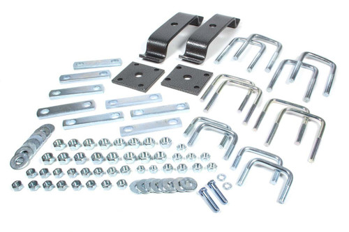 Helper Spring Mounting - Steel - Silver Powder Coat - LP-25 - Various Applications - Kit