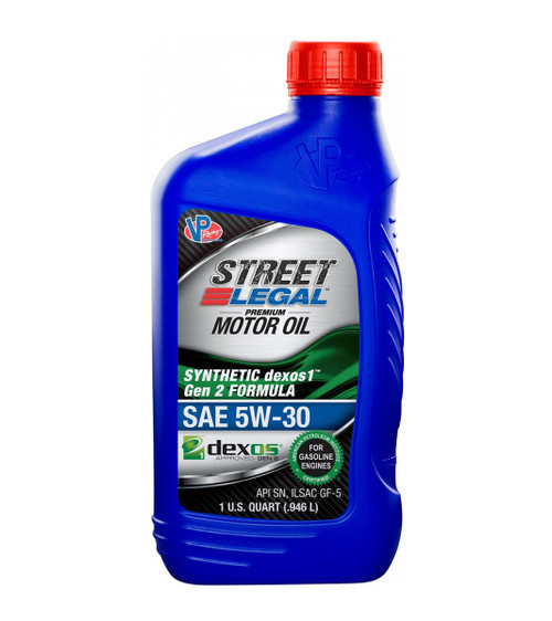 Motor Oil - Street Legal - 5W30 - Semi-Synthetic - 1 qt Bottle - Set of 12