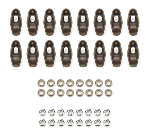 Rocker Arm - Nitro Rockers - 7/16 in Stud Mount - 1.50 Ratio - Ball / Nut Included - Steel - Small Block Chevy - Set of 16