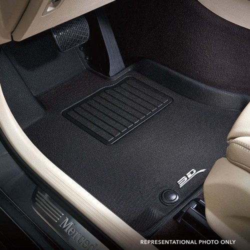 Floor Liner - Kagu - Front - Plastic - Black / Textured - Jeep Grand Cherokee 2022-23 - Pair Floor Liner - Kagu - Front - Plastic - Black / Textured - Jeep Grand Cherokee 2022-23 - Pair