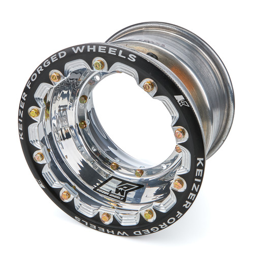 Wheel - Direct Mount - 10 x 8 in - 4.000 in Backspace - Beadlock - Aluminum - Polished - Micro / Mini - Each