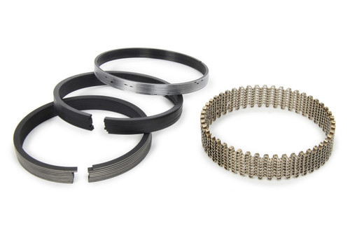 Piston Rings - Classic Race - 4.040 in Bore - File Fit - 1/16 x 1/16 x 3/16 in Thick - Low Tension - Ductile Iron - Plasma Moly - 8-Cylinder - Kit