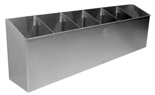 Nitrous Oxide Bottle Holder - 6 Bottle Capacity - Floor / Wall Mount - 44.5 x 13 x 7.25 in - Aluminum - Natural - 10 Pound Bottles - Each