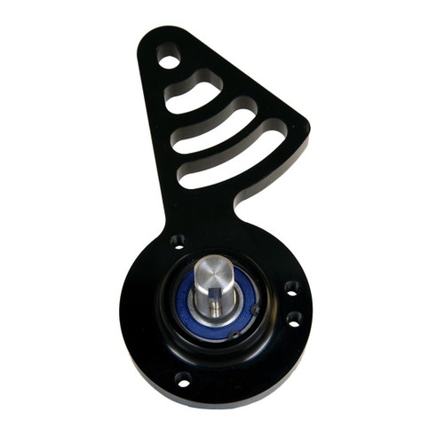 Belt Tensioner Bracket - Fuel Pump Drive Bracket - Passenger Side - Aluminum - Black Anodized - Each