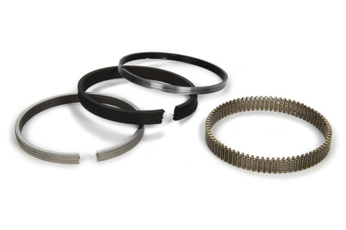 Piston Rings - Premium Race Series - 4.040 in Bore - File Fit - 1.2 x 1.5 x 3.0 mm Thick - Standard Tension - Steel - Nitride - 8-Cylinder - Kit