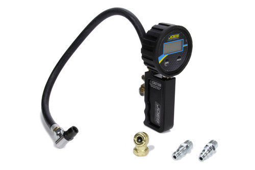 Tire Inflator and Gauge - Professional Quick Fill - 0-60 psi - Air Line / Fittings - Digital - Backlit - 2-1/2 in Diameter - Each