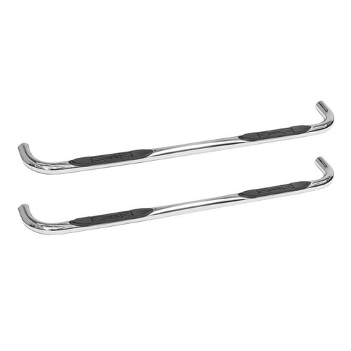 Step Bars - E-Series - 3 in OD Bent - Mount Kit Included - Stainless - Polished - Crew Cab - GM Fullsize Truck 2019-21 - Pair