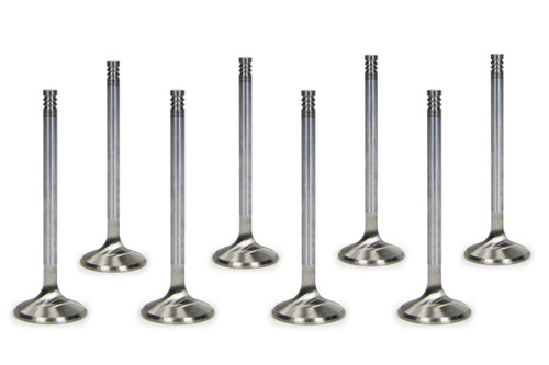 Exhaust Valve - Race Series - 1.625 in Head - 0.312 in Valve Stem - 4.925 in Long - Stainless - Mopar Gen III Hemi - Set of 8 Exhaust Valve - Race Series - 1.625 in Head - 0.312 in Valve Stem - 4.925 in Long - Stainless - Mopar Gen III Hemi - Set of 8