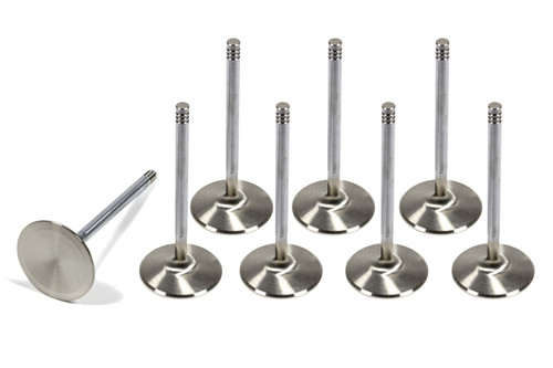 Intake Valve - Race Series - 2.100 in Head - 0.312 in Valve Stem - 4.994 in Long - Stainless - Mopar Gen III Hemi - Set of 8
