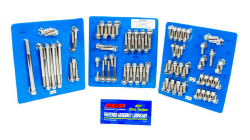 Engine and Accessory Fastener Kit - 12 Point Head - Stainless - Polished - Big Block Ford - Kit