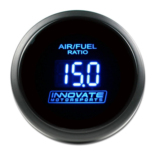 Air-Fuel Ratio Gauge - DB/LC-2 - Wideband - 8:1-18:1 AFR - Electric - Digital - 2-1/16 in Diameter - Black Face Blue LED - Kit Air-Fuel Ratio Gauge - DB/LC-2 - Wideband - 8:1-18:1 AFR - Electric - Digital - 2-1/16 in Diameter - Black Face Blue LED - Kit