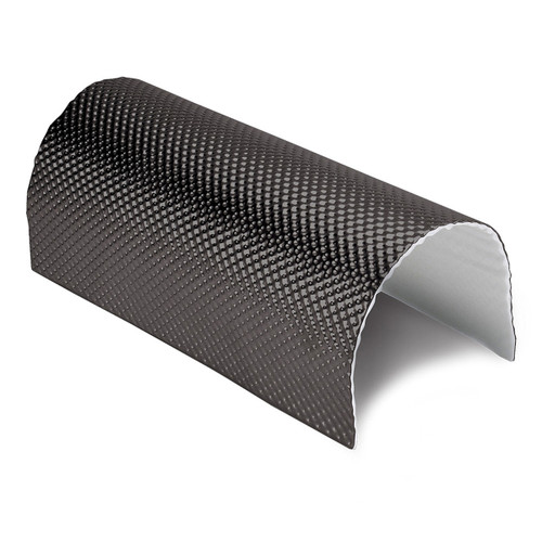 Heat and Sound Barrier - Floor and Tunnel Shield II - 21 x 48 in Sheet - Self Adhesive Backing - Aluminized Fiberglass - Black - Each