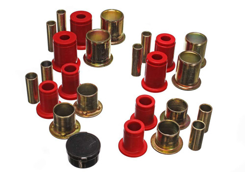 Control Arm Bushing - Hyper-Flex - Front - Lower / Upper - Polyurethane - Red - GM F-Body 1980-81 - Kit