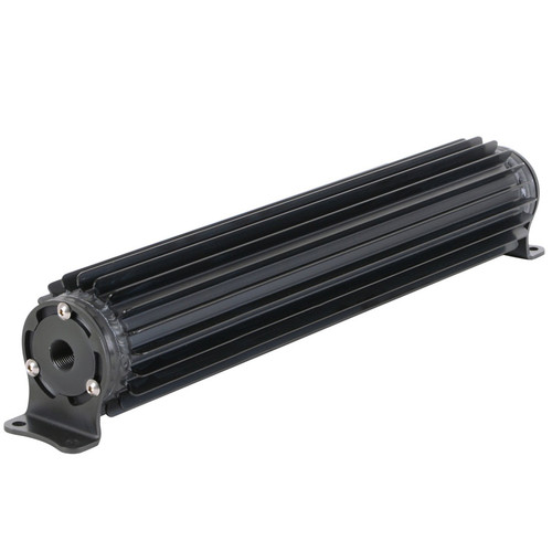 Fluid Cooler - 17.25 x 3.25 x 3 in - Heat Sink - 1/2 in NPT Female Inlet / Outlet - Aluminum - Black Anodized - Kit