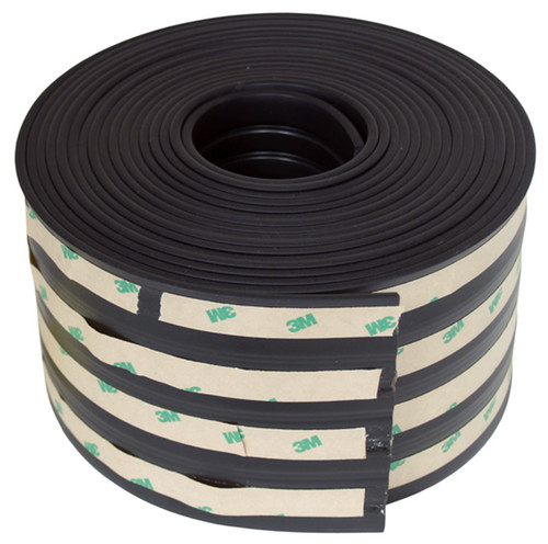 Step Guard - Step Pad - 4 in Wide - 20 ft Long - Slip Resistant - Stick-On - Plastic - Black - Universal - Each