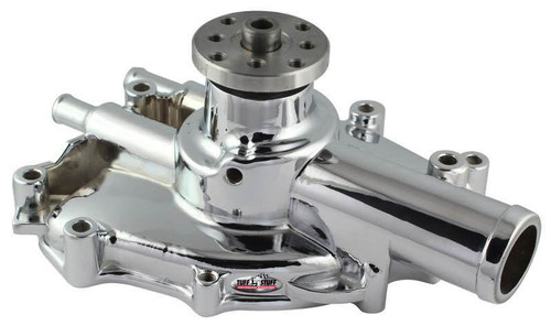 Water Pump - Mechanical - Platinum Series - High Volume - Shorty - Aluminum - Polished - Small Block Ford - Each