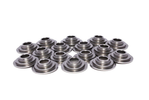 Valve Spring Retainer - 7 Degree - 0.645 in OD Step - 1.290 in Dual Spring - Steel - Set of 16