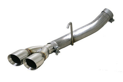 Tail Pipe Assembly - Dual 3.5 in Polished Tip - Stainless - Chevy Fullsize SUV / Truck 2007-13 - Each