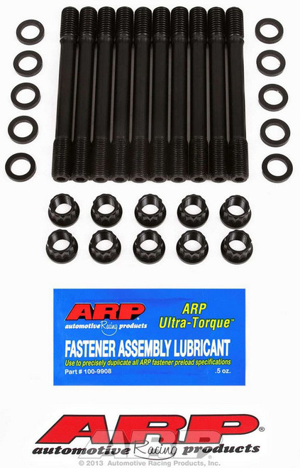 Cylinder Head Stud Kit - 12 Point Nuts - Chromoly - Black Oxide - Undercut - Ford 2300 - Kit