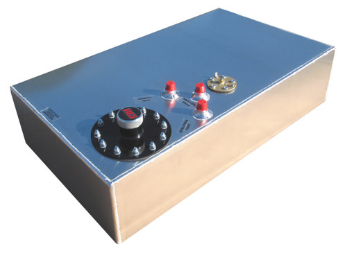 Fuel Cell - 17 gal - 17 in Wide x 30 in Deep x 7 in Tall - 8 AN Male Outlet / Return / Vent - Sending Unit - Aluminum - Natural - Each