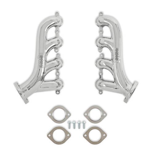 Exhaust Manifold - BlackHeart - 2-1/2 in Outlet - Stainless - Polished - GM LS-Series - Pair
