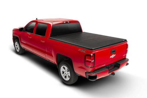 Tonneau Cover - Trifecta 2.0 - Folding - Bed Rail Attachment - Vinyl Top - Black - 5 ft 9 in Bed - GM Fullsize Truck 2014-18 - Kit