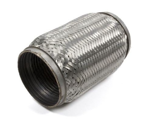 Exhaust Flex Pipe - TurboFlex - Weld-On - Flexible - 4 in Inlet - 4 in Outlet - 8 in Long - Stainless - Each
