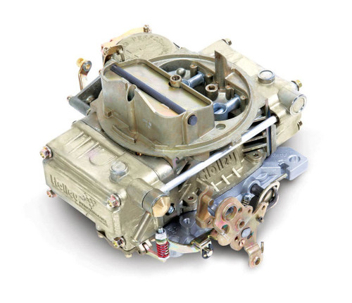 Carburetor - Model 4160 - 4-Barrel - 600 CFM - Square Bore - Manual Choke - Vacuum Secondary - Single Inlet - Gold Chromate - Each