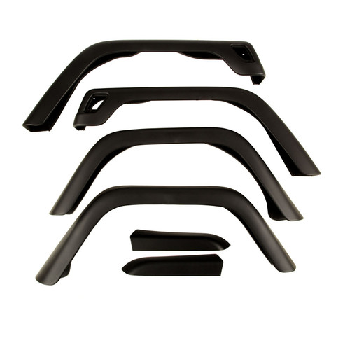 Fender Flare - OE Replacement - Front / Rear - 7 in Wide - Hardware Included - Plastic - Black - Jeep Wrangler TJ 1997-2006 - Kit