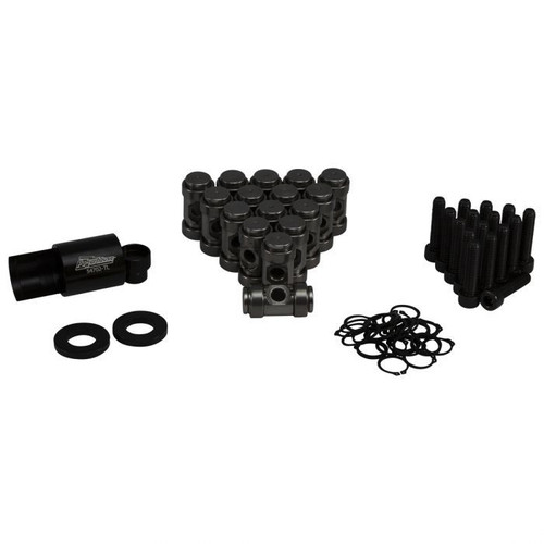 Rocker Arm Bearing - Trunnion Upgrade - Needle Bearing - Retaining Rings - Installation Tool - Billet Steel - GM LS / LT-Series - Kit