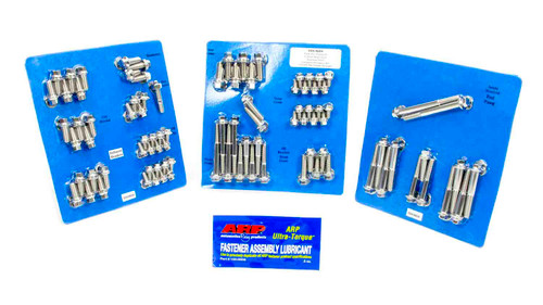 Engine and Accessory Fastener Kit - Hex Head - Stainless - Polished - Ford Cleveland / Modified - Kit