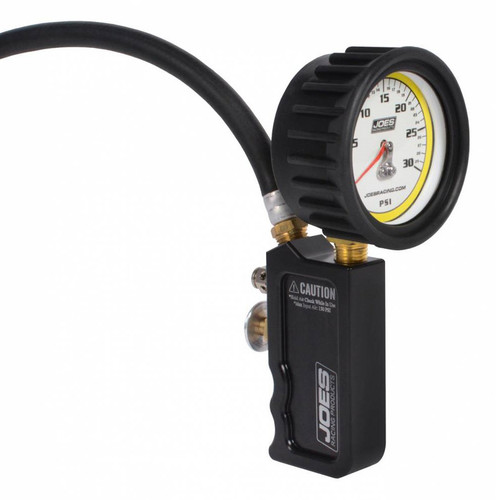 Tire Inflator and Gauge - Professional Quick Fill - 0-30 psi - Air Line / Fittings - Analog - Glow in the Dark - 2-1/2 in Diameter - Each