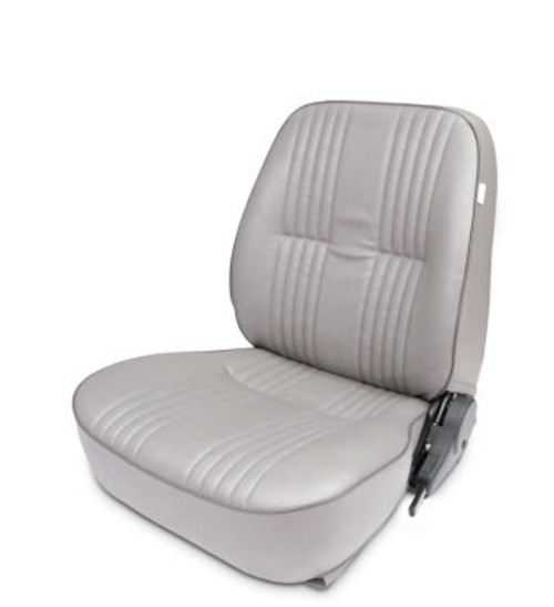 Seat - Pro-90 Lowback 1400 Series - Driver Side - Sliders - Reclining - Vinyl - Gray - Each Seat - Pro-90 Lowback 1400 Series - Driver Side - Sliders - Reclining - Vinyl - Gray - Each