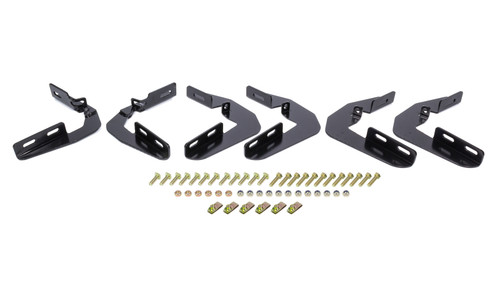 Step Bar Mounting Kit - Brackets / Hardware - Steel - Black Powder Coat - Westin Step Boards - Crew / Extended Cab - GM Fullsize Truck 2014-15 - Kit