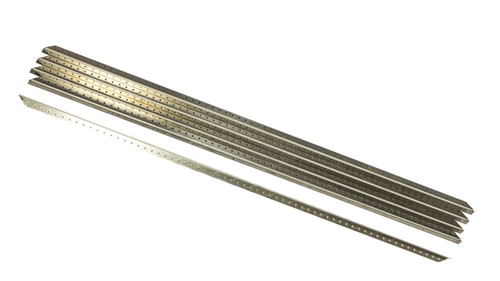 Angle Stock - 90 Degree - 1 in Wide - 1 in Tall - 0.125 in Thick - 66 in Long - 0.25 in Holes - Aluminum - Natural - Set of 5