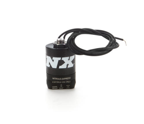 Nitrous Oxide Solenoid - Lightning Pro-Power - 0.125 Orifice - 1/8 in NPT Inlet - 1/8 in NPT Outlet - Carbon Fiber / Aluminum - Nitrous - Each