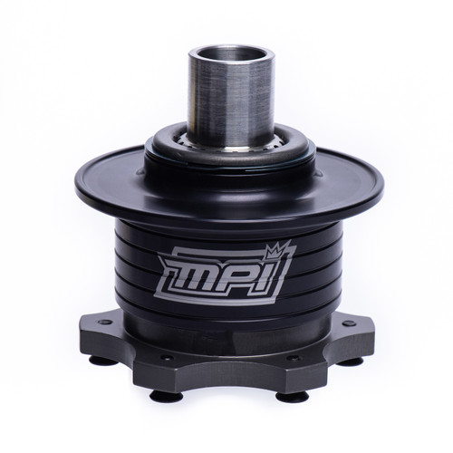 Steering Wheel Quick Release - 360 Degree Release - Aluminum - Black Anodized - 6-Bolt Steering Wheel - Kit