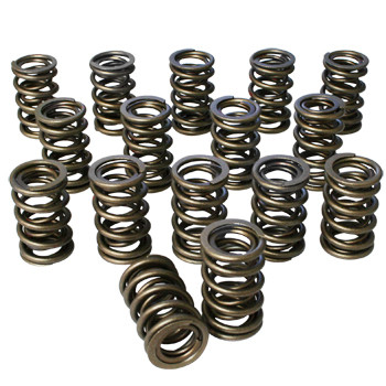 Valve Spring - Max Effort - Dual Spring - 375 lb/in Spring Rate - 1.050 in Coil Bind - 1.437 in OD - Set of 16