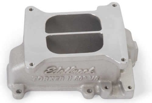 Intake Manifold - Performer 60 Degree V6 - Top Only - Square Bore - Dual Plane - Aluminum - Natural - GM V6 - Each Intake Manifold - Performer 60 Degree V6 - Top Only - Square Bore - Dual Plane - Aluminum - Natural - GM V6 - Each