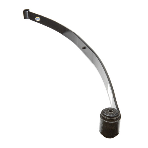 Leaf Spring - Mono-Leaf - 6.500 in Arch - 225 lb/in Spring Rate - 3350-3600 lb Car Weight - Steel - Black Paint - Chevy Camaro Style - Each