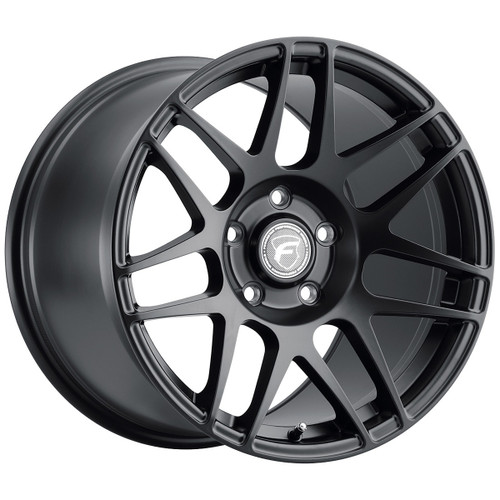 Wheel - F14 Drag Wheel - 18 x 5 in - 2.125 in Backspace - 5 x 120 mm Bolt Pattern - Aluminum - Matte Black Powder Coat - Each
