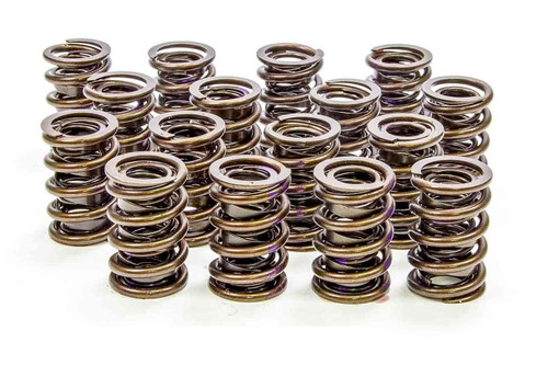 Valve Spring - Dual Spring / Damper - 330 lb/in Spring Rate - 1.120 in Coil Bind - 1.430 in OD - Set of 16