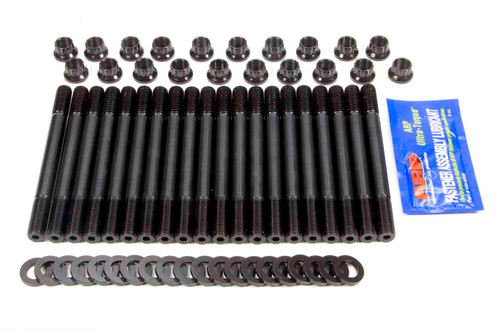 Cylinder Head Stud Kit - 1/2 in Studs - 12Point Nuts - Chromoly - Black Oxide - Ford Cleveland / Modified - Kit