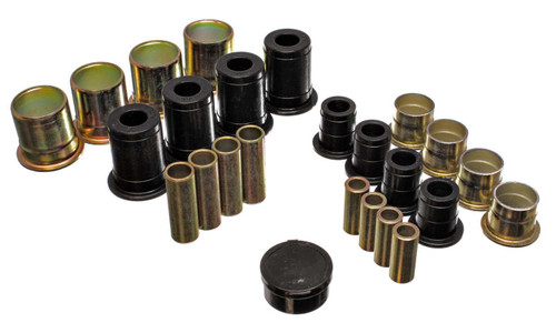 Control Arm Bushing - Hyper-Flex - Front - Lower / Upper - Polyurethane - Black - Chevy Vega 1971-80 - Kit
