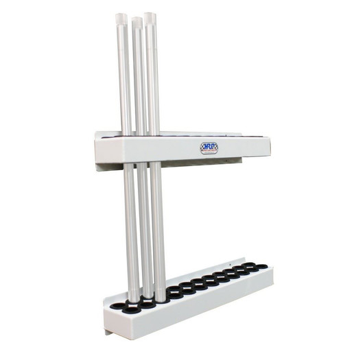 Torsion Bar Rack - Wall Mount - 24 Bar Capacity - Aluminum - White Powder Coat - Each