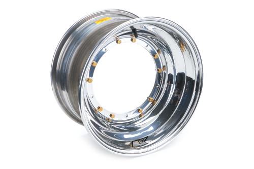 Wheel - Direct Mount - 15 x 9 in - 4.000 in Backspace - Aluminum - Polished - Sprint Car - Each