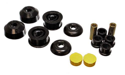 Control Arm Bushing - Hyper-Flex - Front - Lower - Polyurethane / Steel - Black / Cadmium - Toyota MC Platform 2003-07 - Kit