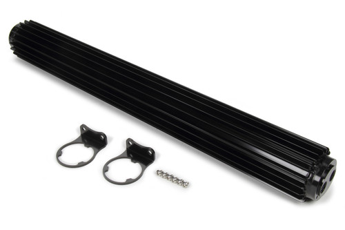 Fluid Cooler - Dual Pass - 25.25 x 3.25 x 3 in - Heat Sink - 3/8 in NPT Female Inlet / Outlet - Aluminum - Black Anodized - Kit